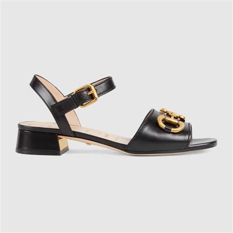 gucci shoes with buckle|gucci leather mid heel sandal.